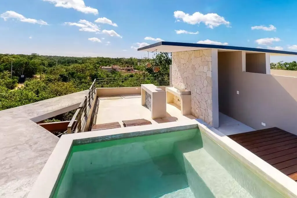 305 Amena Modern Secluded Penthouse W/ Private Pool & Gym Apartment Tulum Mexico